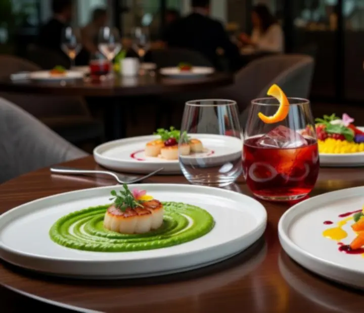 Fotografie pokrmů a koktejlů z recenzí hostů v restauraci SazkaStar
